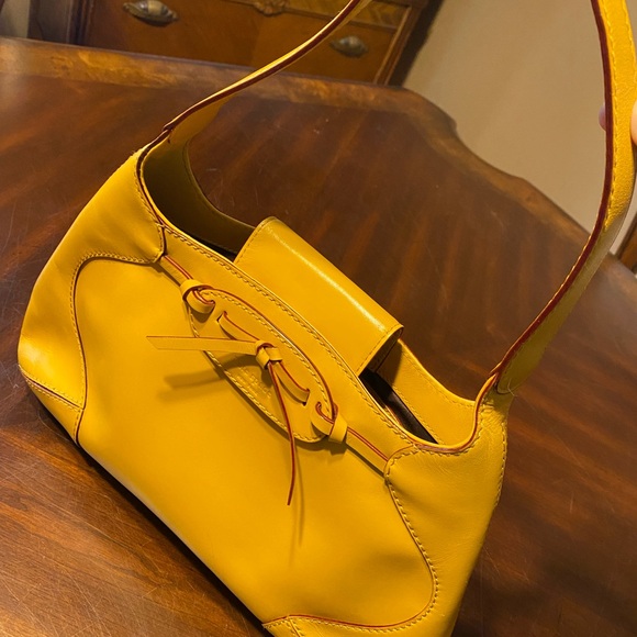 Kate Spade Yellow Leather Shoulder Bag - Picture 6 of 10
